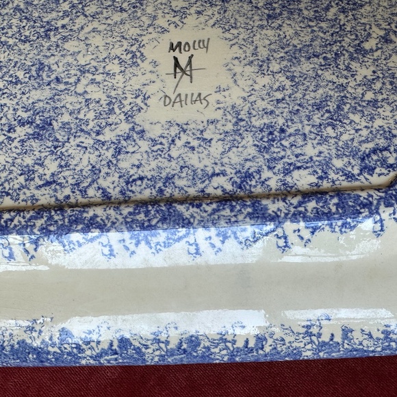 RARE MOLLY DALLAS VINTAGE CERAMIC PLATTER "PROMISE KEPT" - Picture 5 of 8